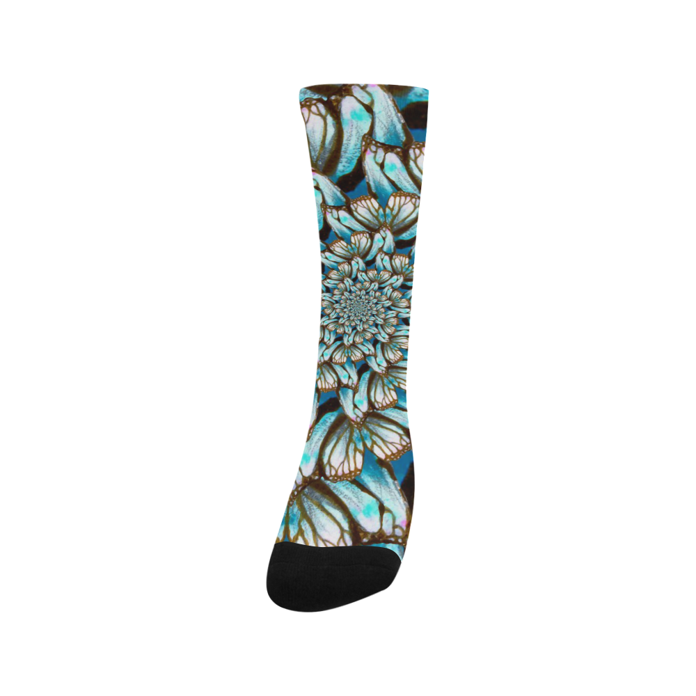 Flower Power Swirls Trouser Socks