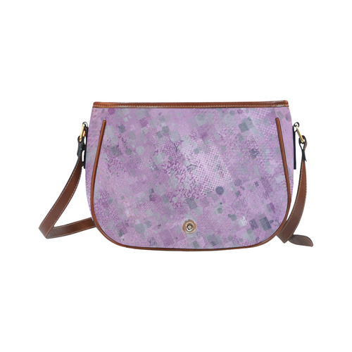trendy abstract mix A by FeelGood Saddle Bag/Large (Model 1649)