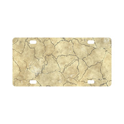 Cracked skull bone surface B by FeelGood Classic License Plate