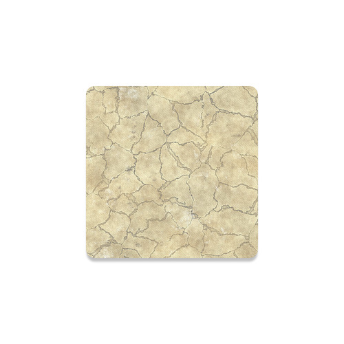 Cracked skull bone surface B by FeelGood Square Coaster