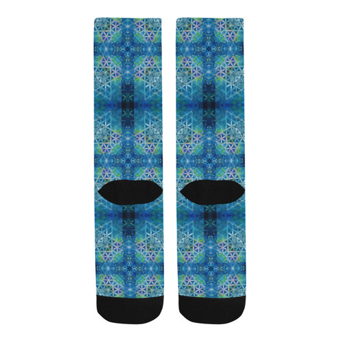 Celestial Flower Of Life Quilt Trouser Socks