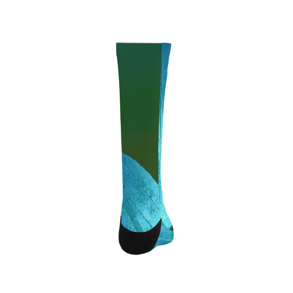 green and blue Trouser Socks