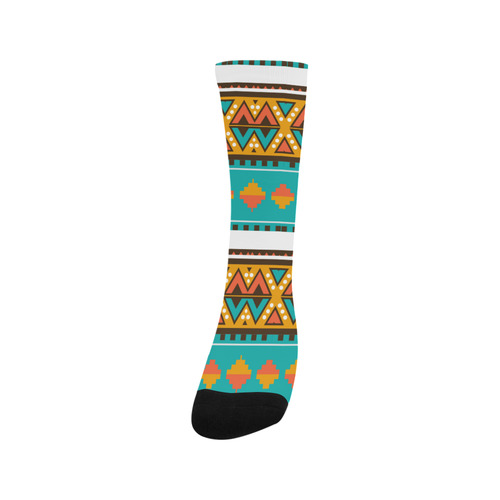 Tribal design in retro colors Trouser Socks