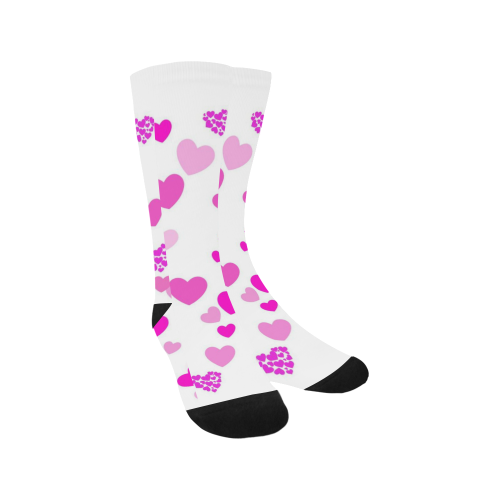 lovely Valentine-Hearts pink Trouser Socks