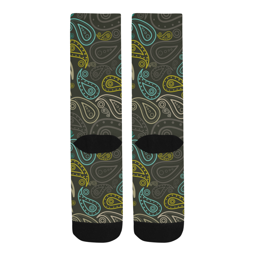 paisley art Trouser Socks