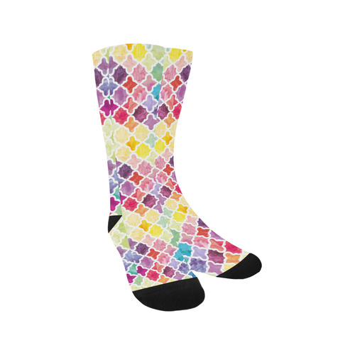 watercolor pattern Trouser Socks