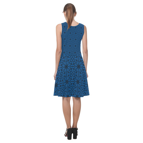 Lapis Blue Lace Atalanta Casual Sundress(Model D04)