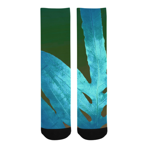 green and blue Trouser Socks