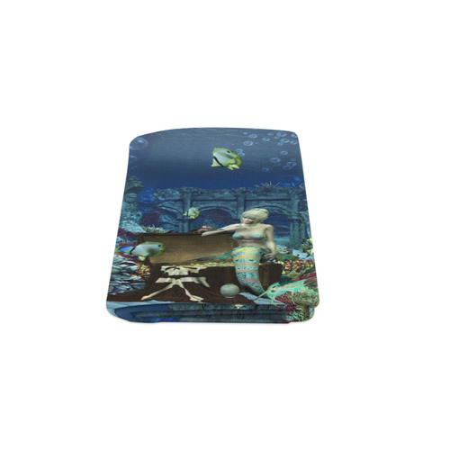 Underwater wold with mermaid Blanket 50"x60"