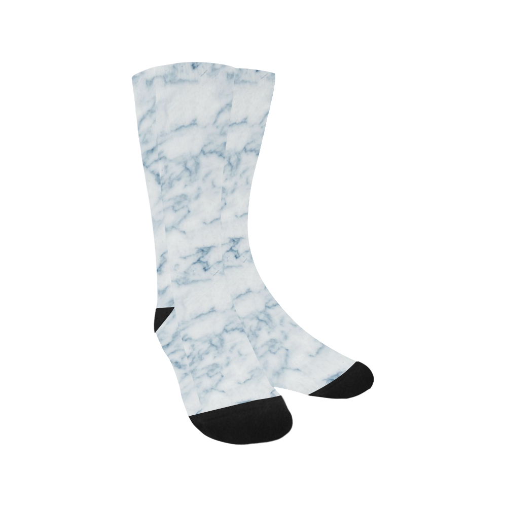 Italian Marble,Rimini Blu,white,blue Trouser Socks