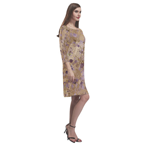 trendy abstract mix C by FeelGood Rhea Loose Round Neck Dress(Model D22)