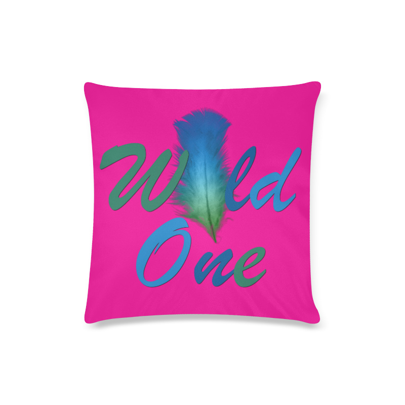 Wild One Custom Zippered Pillow Case 16"x16"(Twin Sides)