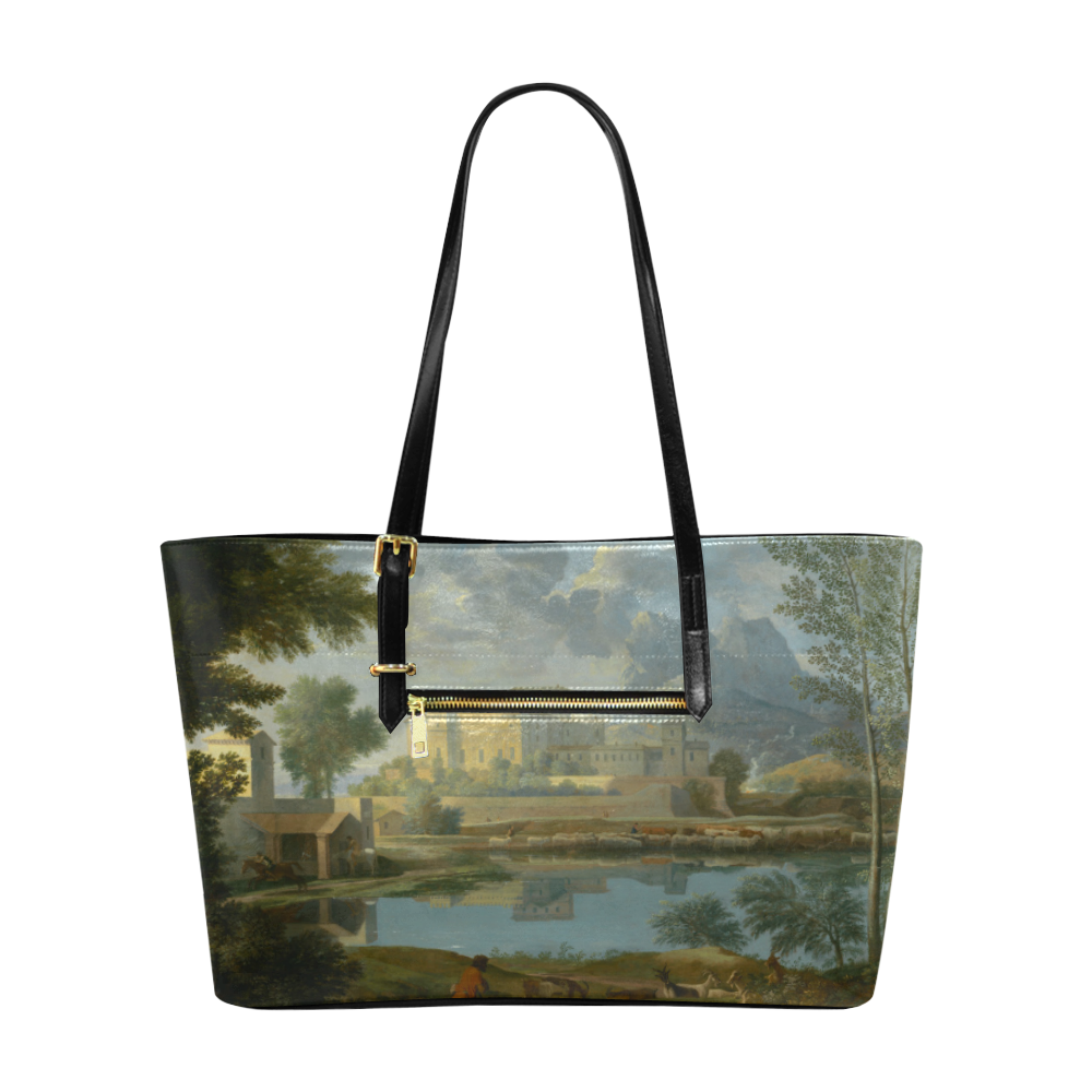 Nicolas Poussin French Landscape Calm Euramerican Tote Bag/Large (Model 1656)