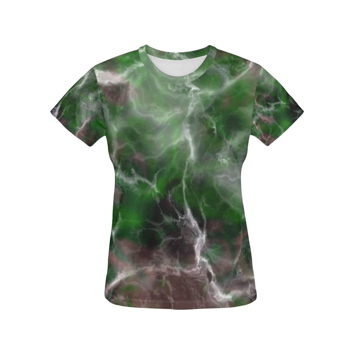 Fabulous marble surface B by FeelGood All Over Print T-Shirt for Women (USA Size) (Model T40)