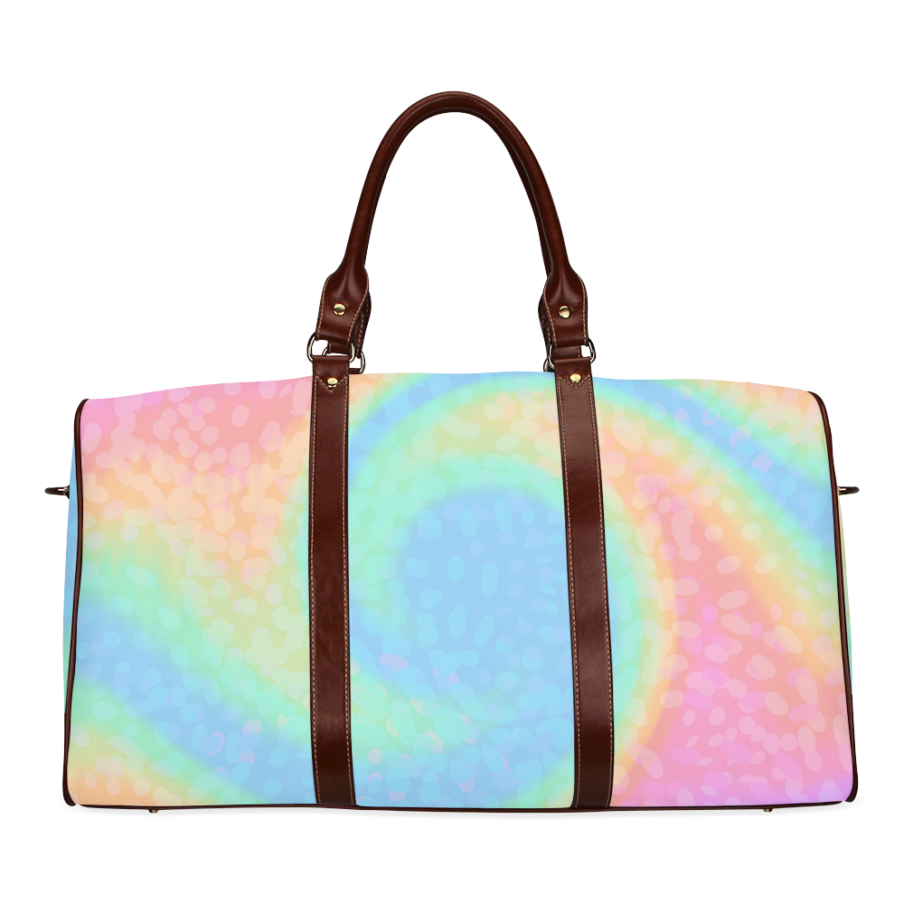 Pastel Rainbow Waterproof Travel Bag/Small (Model 1639)