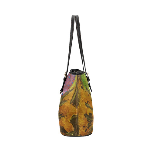 African Radiance By Debra Brewer Leather Tote Bag/Large (Model 1651)
