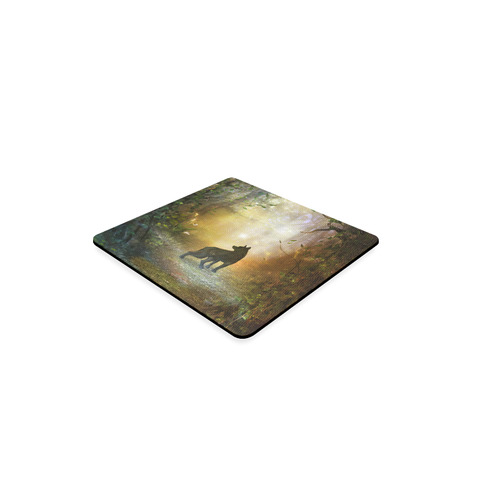 Teh lonely wolf Square Coaster