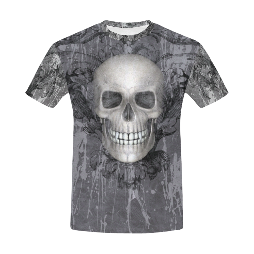 Vampire Skull Gothic Grunge All Over Print T-Shirt for Men (USA Size) (Model T40)