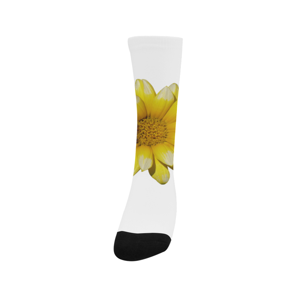 Yellow Flower, floral photography Trouser Socks