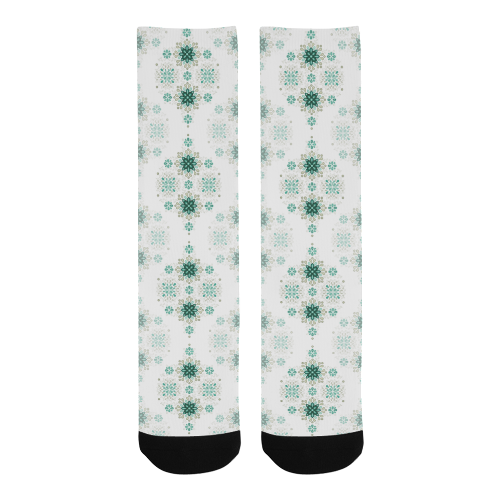 Green seamless pattern with atmosphere Trouser Socks