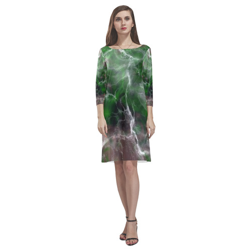 Fabulous marble surface B by FeelGood Rhea Loose Round Neck Dress(Model D22)