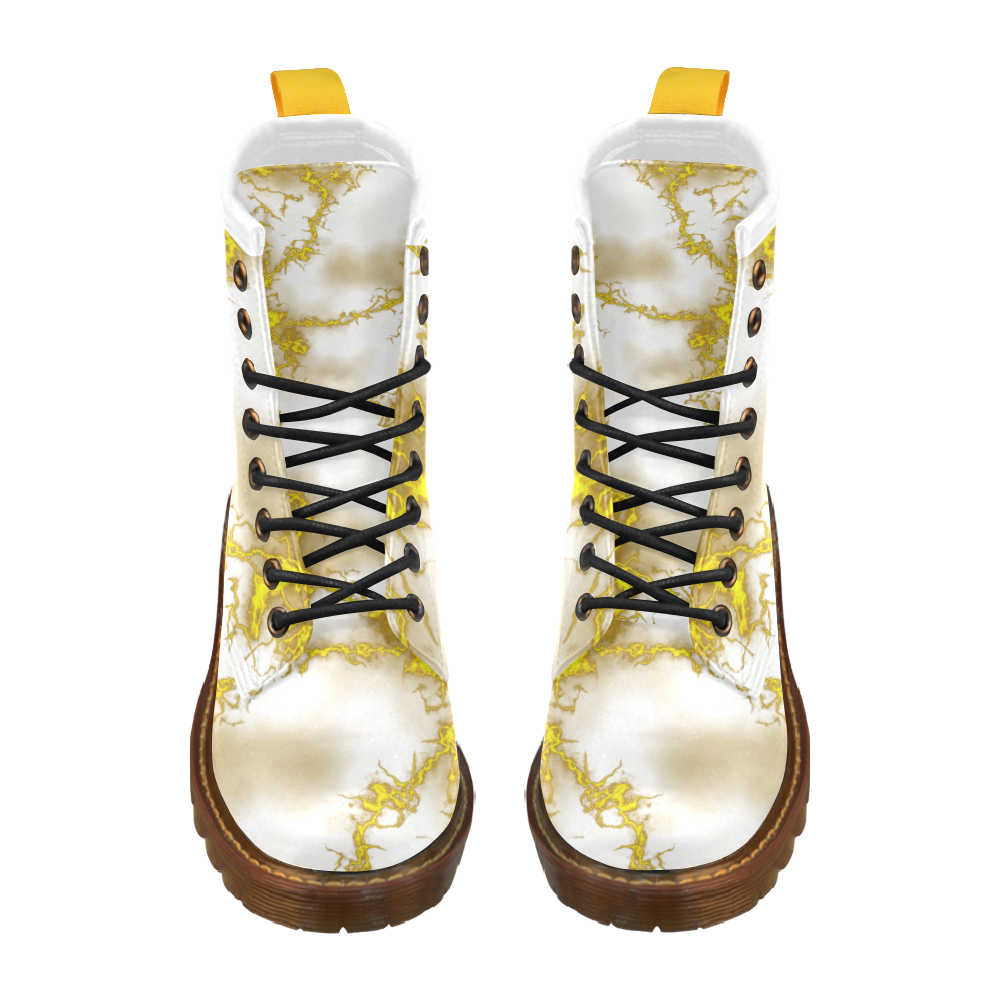 Fabulous marble surface 2B by FeelGood High Grade PU Leather Martin Boots For Women Model 402H