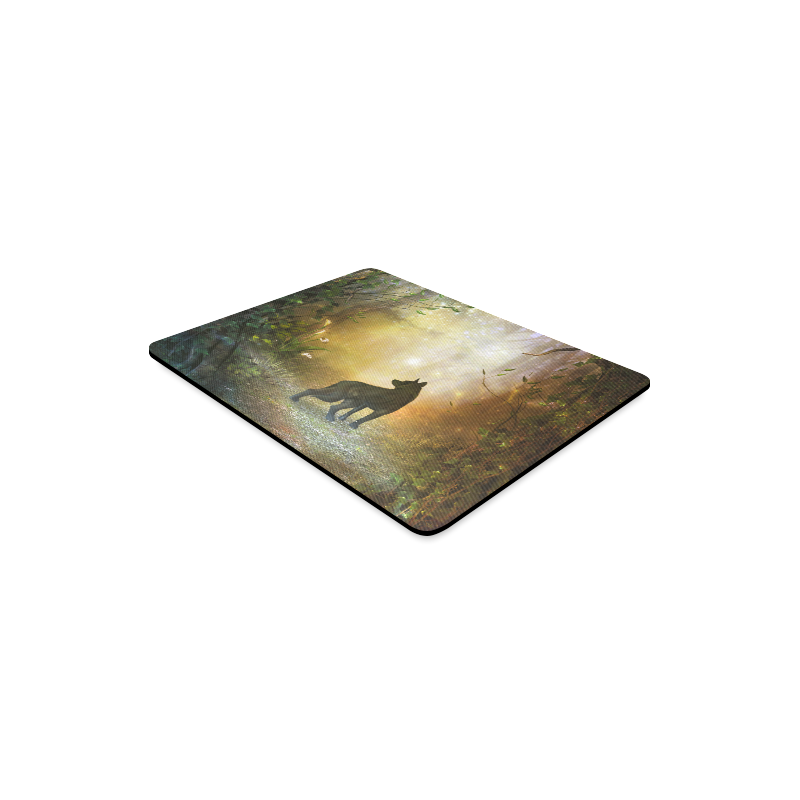 Teh lonely wolf Rectangle Mousepad