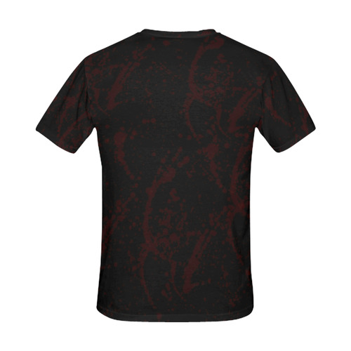 Bloody Hand Prints Horror Goth All Over Print T-Shirt for Men (USA Size) (Model T40)