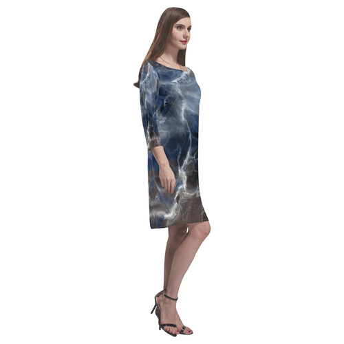 Fabulous marble surface A by FeelGood Rhea Loose Round Neck Dress(Model D22)
