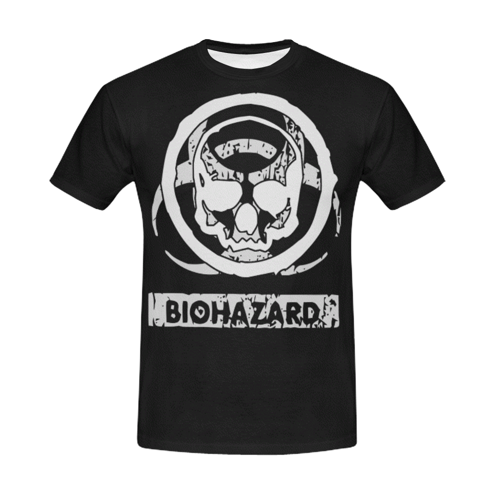 Biohazard Skull Gothic Tee All Over Print T-Shirt for Men (USA Size) (Model T40)