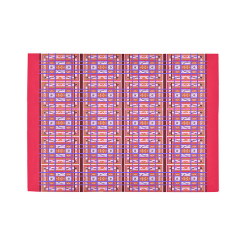 Curvy Plaid Pattern rug Area Rug7'x5'