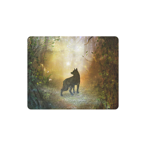 Teh lonely wolf Rectangle Mousepad