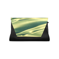 Green satin 3D texture Clutch Bag (Model 1630)