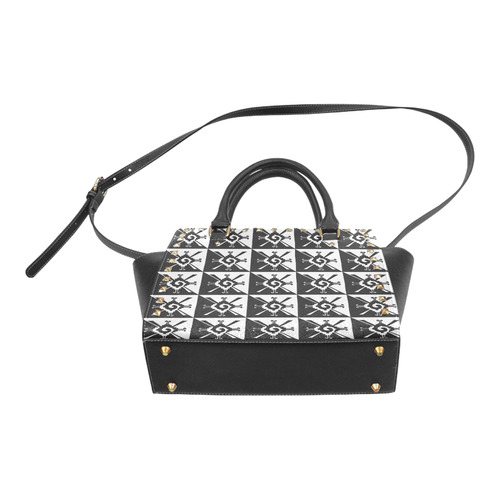 0-021 Rivet Shoulder Handbag (Model 1645)