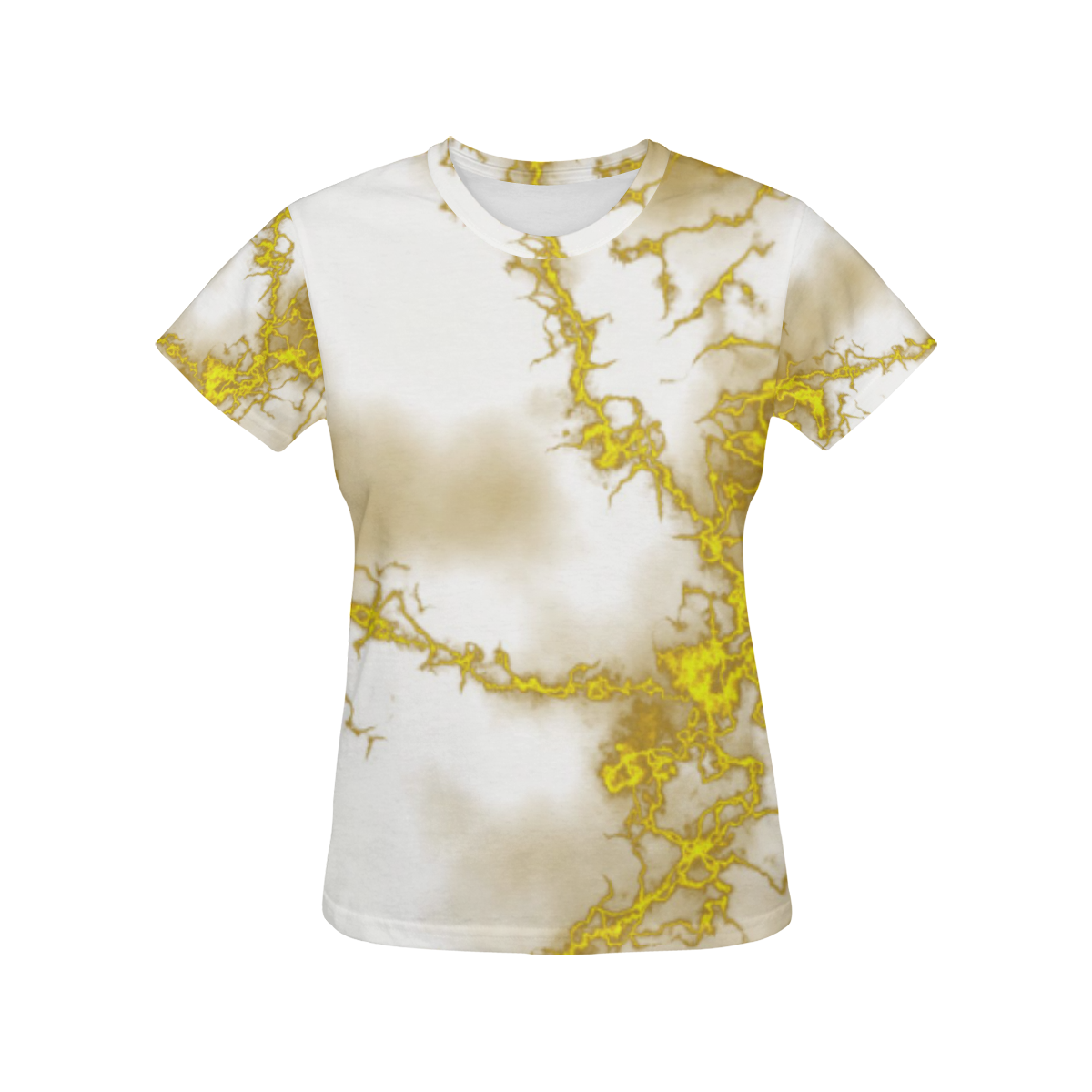 Fabulous marble surface 2B by FeelGood All Over Print T-Shirt for Women (USA Size) (Model T40)