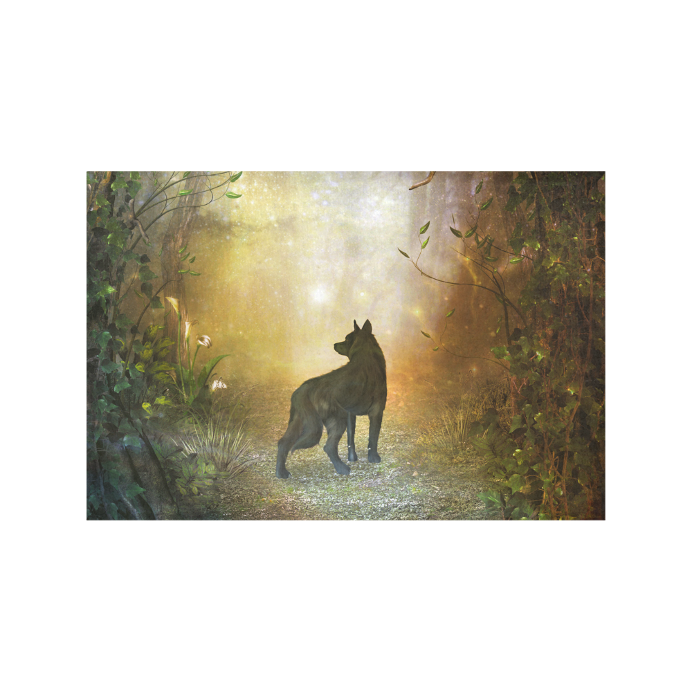 Teh lonely wolf Placemat 12’’ x 18’’ (Set of 6)