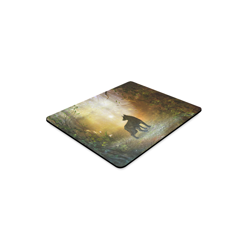 Teh lonely wolf Rectangle Mousepad