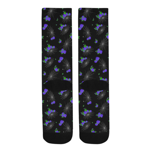 Flowers and Spiderweb Socks Trouser Socks