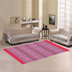Curvy Plaid Pattern rug Area Rug7'x5'