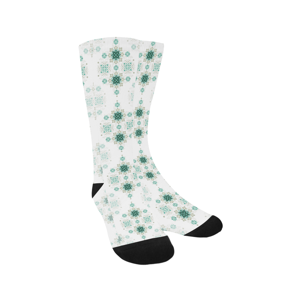 Green seamless pattern with atmosphere Trouser Socks