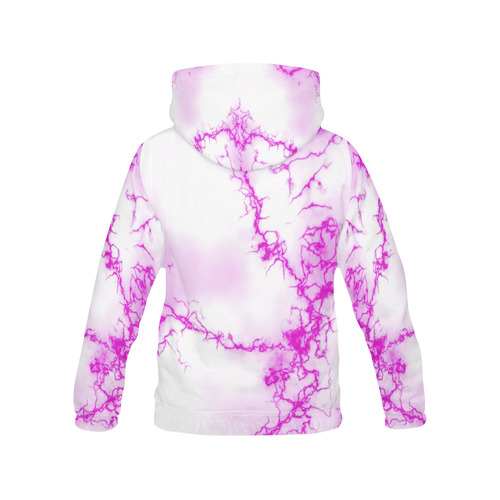 Fabulous marble surface 2A by FeelGood All Over Print Hoodie for Women (USA Size) (Model H13)