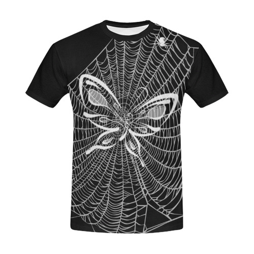 Caught In A Web Goth Tee All Over Print T-Shirt for Men (USA Size) (Model T40)