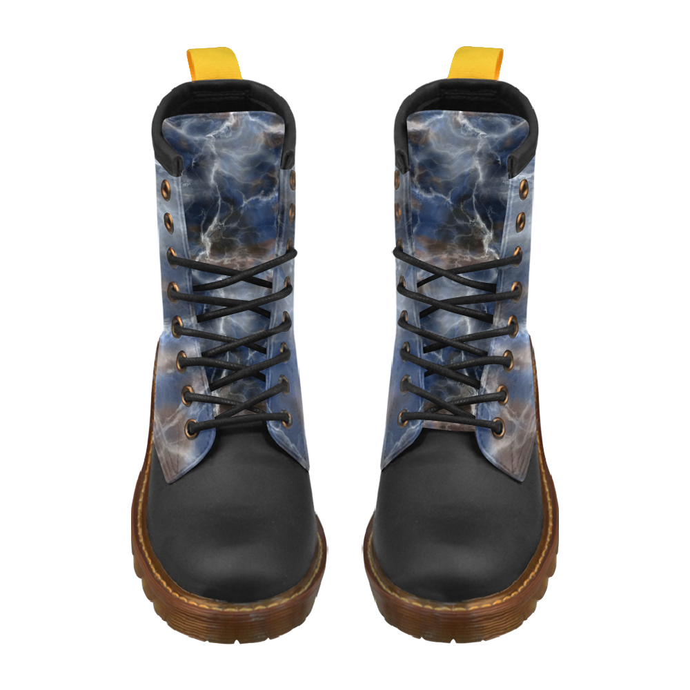 Fabulous marble surface A by FeelGood High Grade PU Leather Martin Boots For Men Model 402H