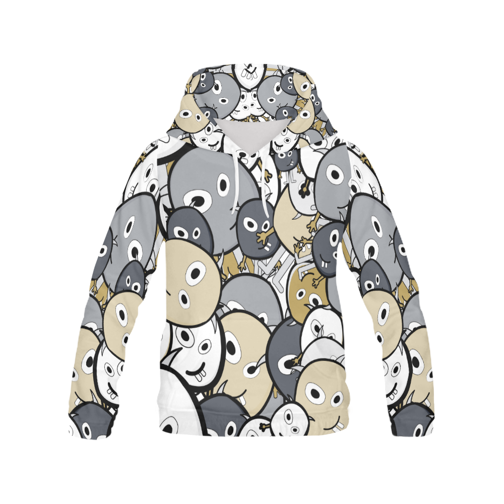 doodle monsters All Over Print Hoodie for Women (USA Size) (Model H13)