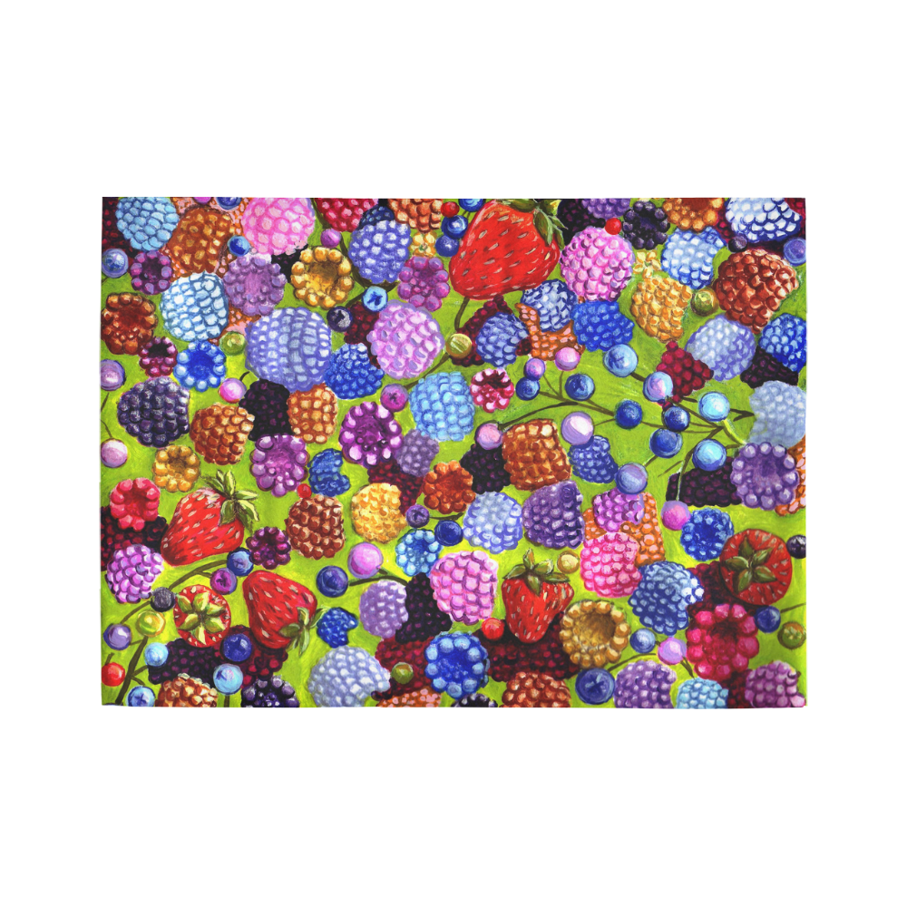 All Kinds Of Berries rug Area Rug7'x5'