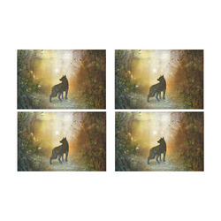 Teh lonely wolf Placemat 12’’ x 18’’ (Set of 4)