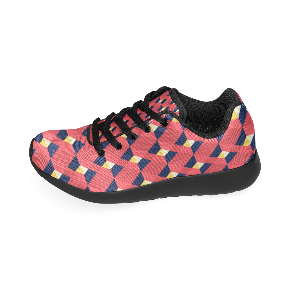 red triangle tile ceramic Women’s Running Shoes (Model 020)