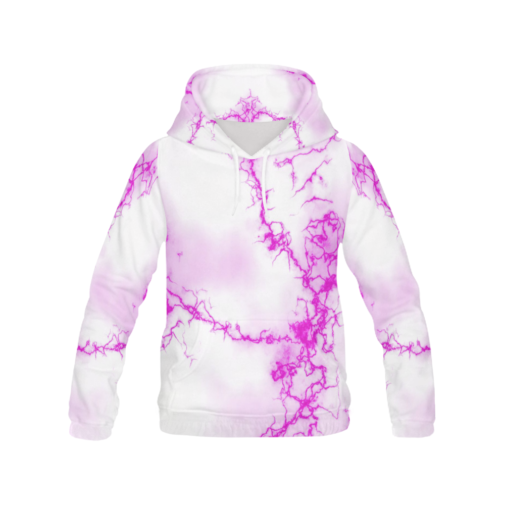 Fabulous marble surface 2A by FeelGood All Over Print Hoodie for Women (USA Size) (Model H13)
