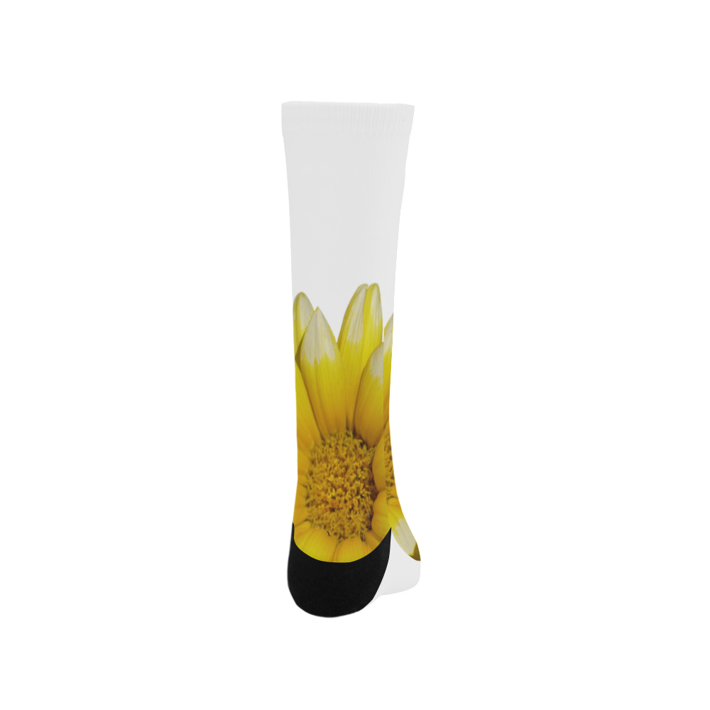 Yellow Flower, floral photography Trouser Socks