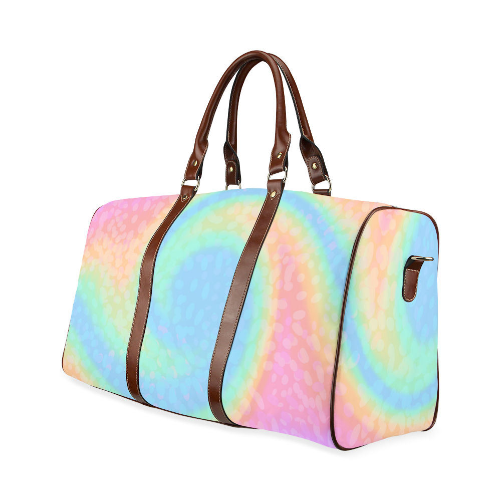 Pastel Rainbow Waterproof Travel Bag/Small (Model 1639)